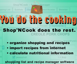 You do the cooking - Shop'NCook software does the rest