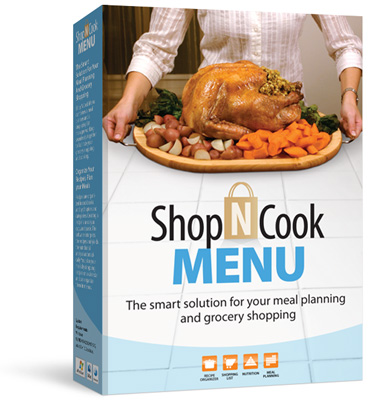 Shop'NCook Menu software - recipe and grocery organizer, meal planner